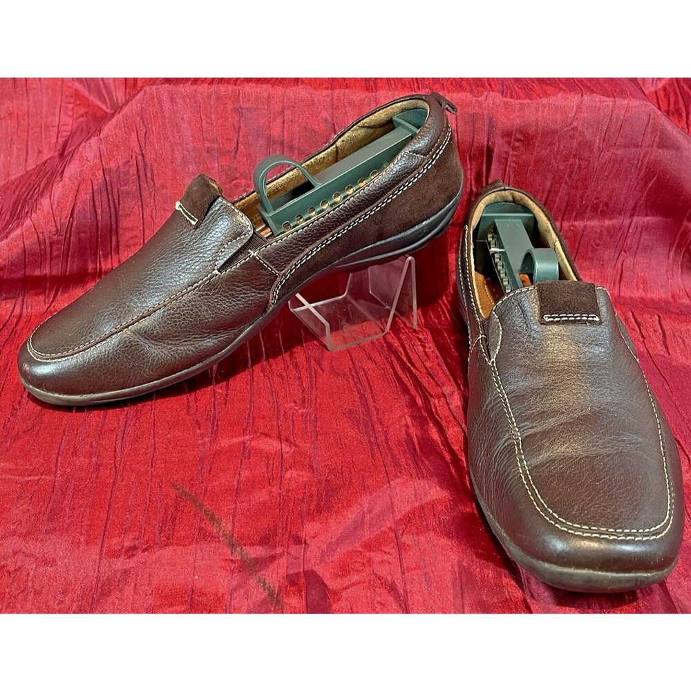 Womens Naturalizer Fragrance2 Brown Leather Slip On Comfort Shoes Loafers 7 M